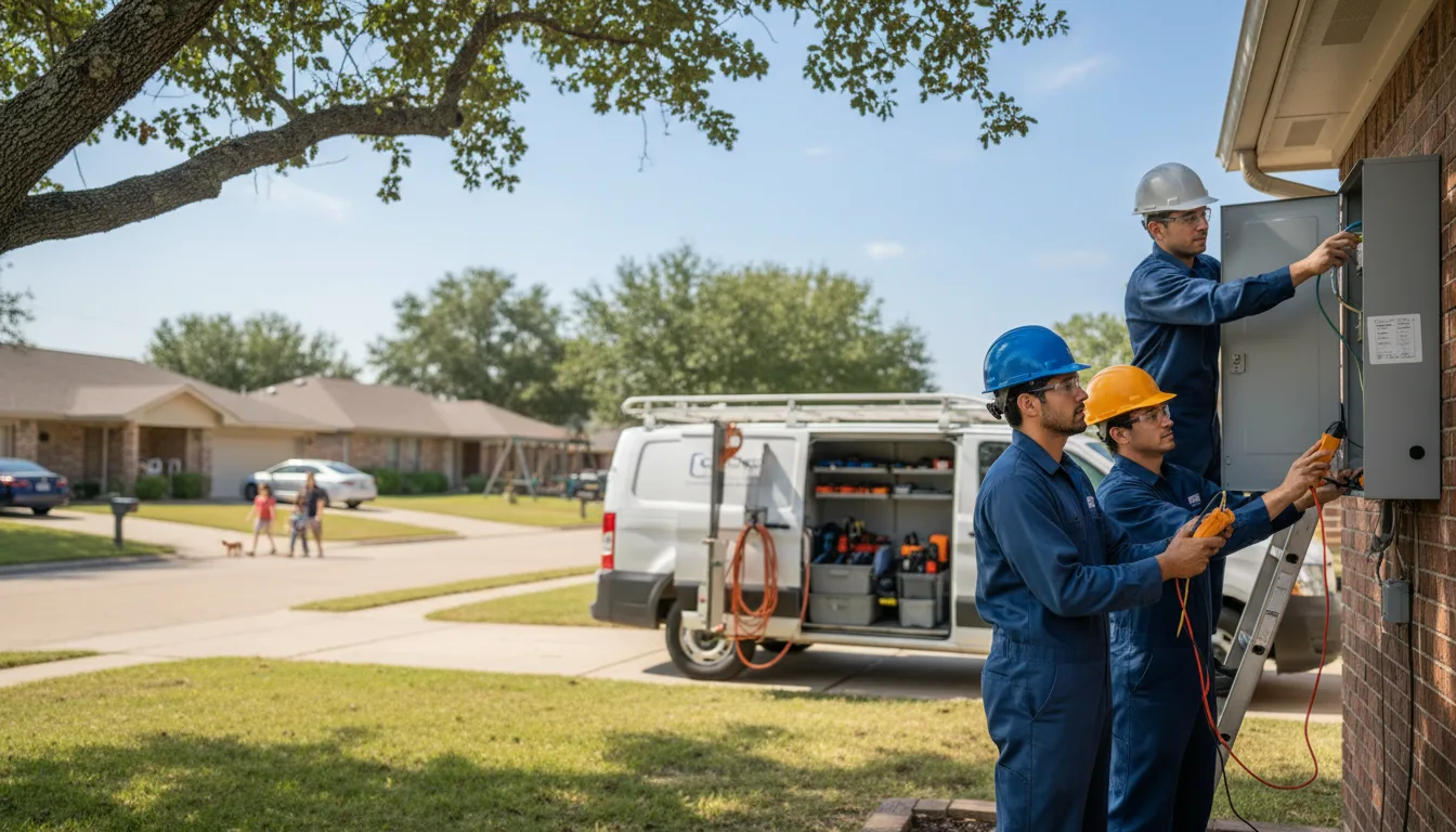 Certified electrician providing emergency electrical services in Aurora, NE